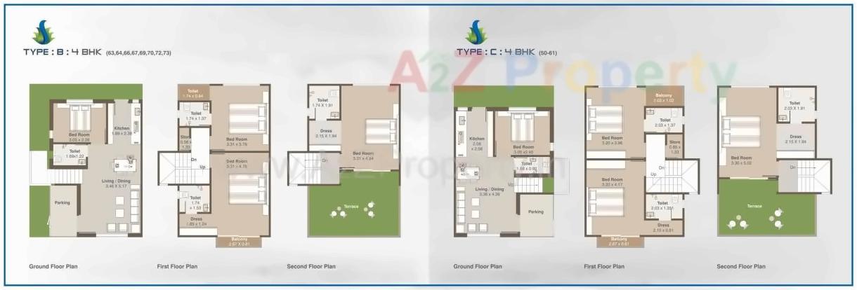 Layout of real estate project Shree Siddheshwer Holy Home located at Sayajipura, Vadodara, Gujarat