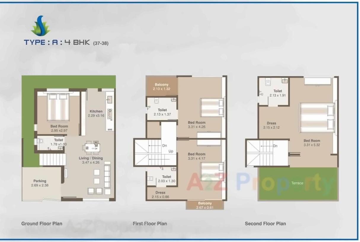 Layout of real estate project Shree Siddheshwer Holy Home located at Sayajipura, Vadodara, Gujarat