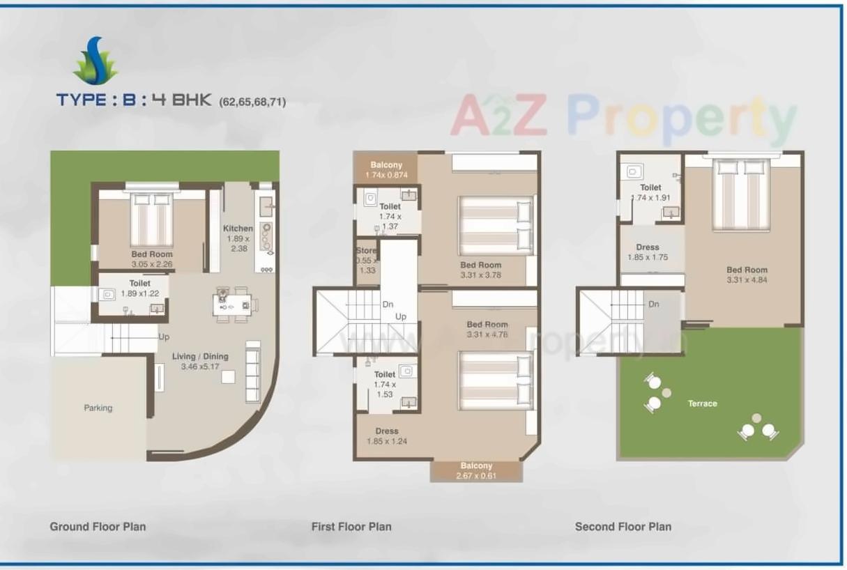 Layout of real estate project Shree Siddheshwer Holy Home located at Sayajipura, Vadodara, Gujarat