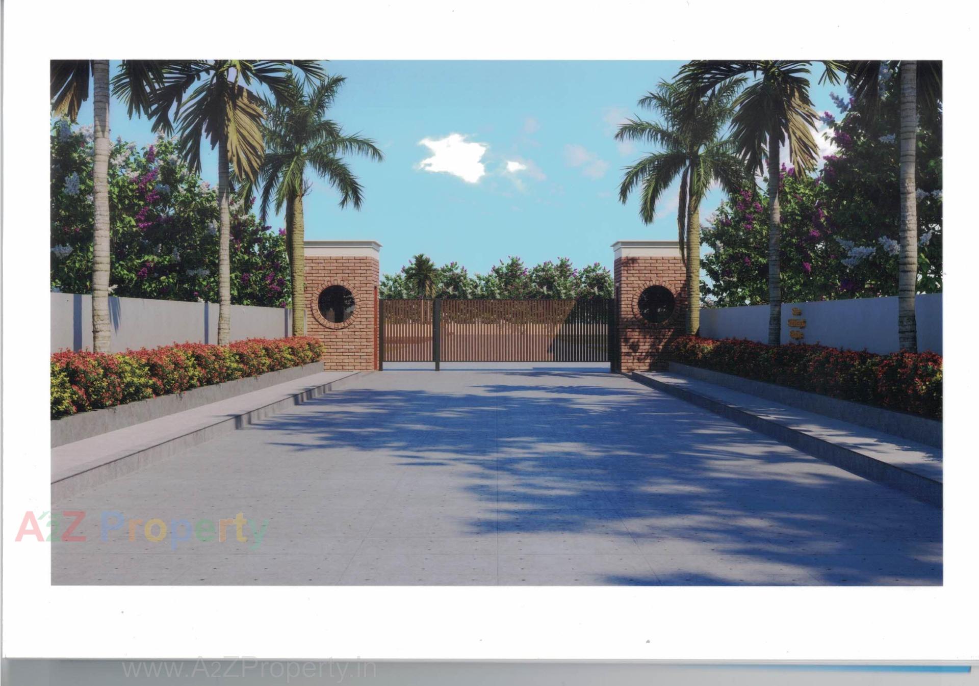 3D Elevation of real estate project Shree Siddhivinayak Bunglows located at Karjan, Vadodara, Gujarat