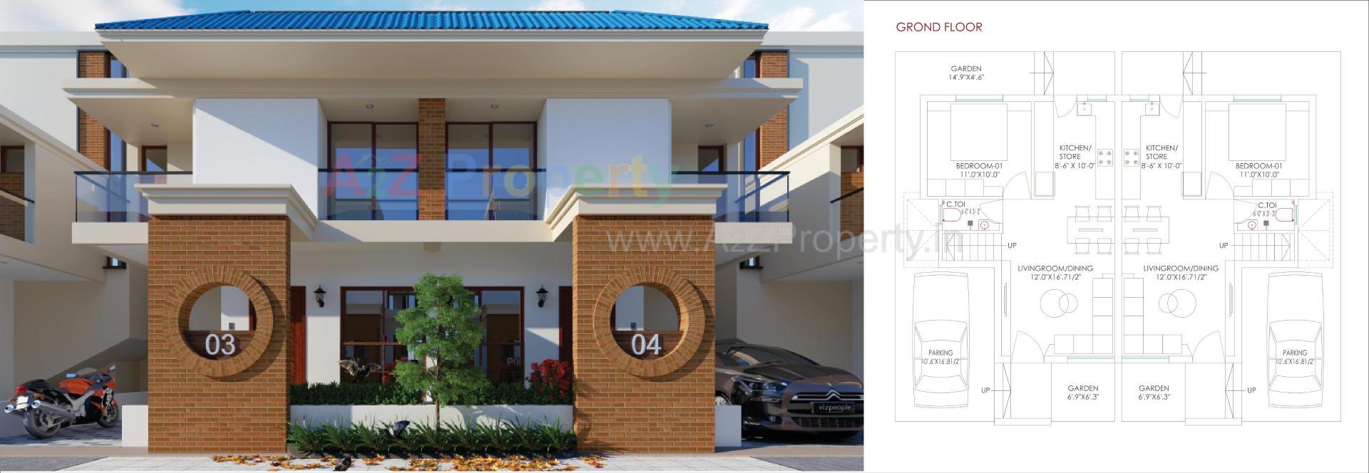 Layout of real estate project Shree Siddhivinayak Bunglows located at Karjan, Vadodara, Gujarat