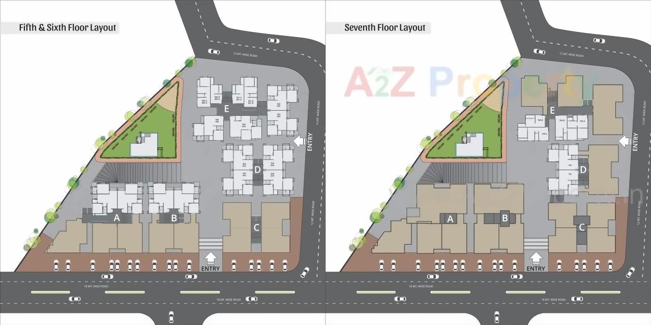Layout of real estate project Shree Siddhnath Paradise located at Bapod, Vadodara, Gujarat