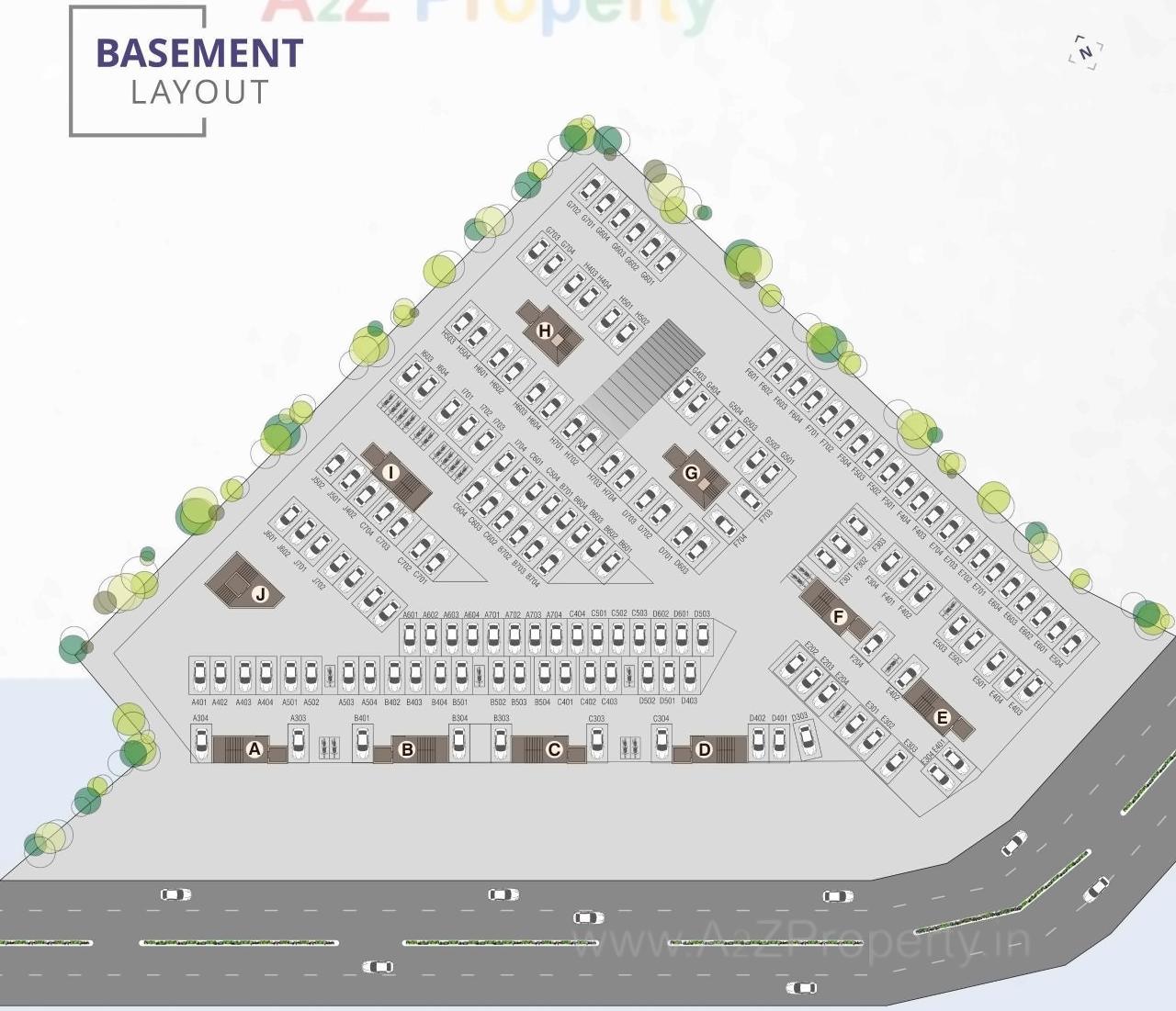 Layout of real estate project Shree Siddhnath Park located at Vadodara, Vadodara, Gujarat