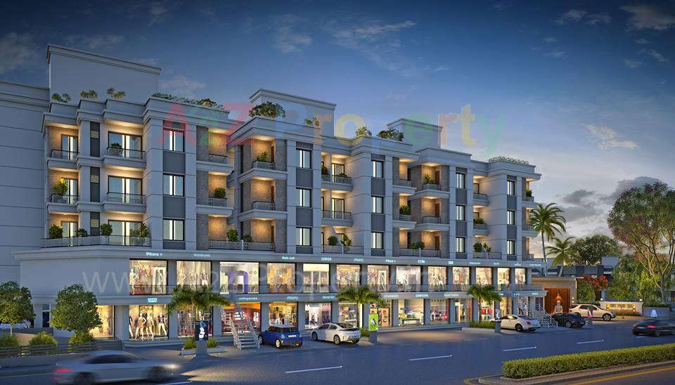 3D Elevation of real estate project Shree Siddhnath Platinum located at Bapod, Vadodara, Gujarat