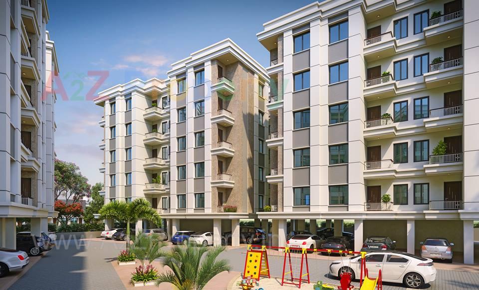 3D Elevation of real estate project Shree Siddhnath Platinum located at Bapod, Vadodara, Gujarat