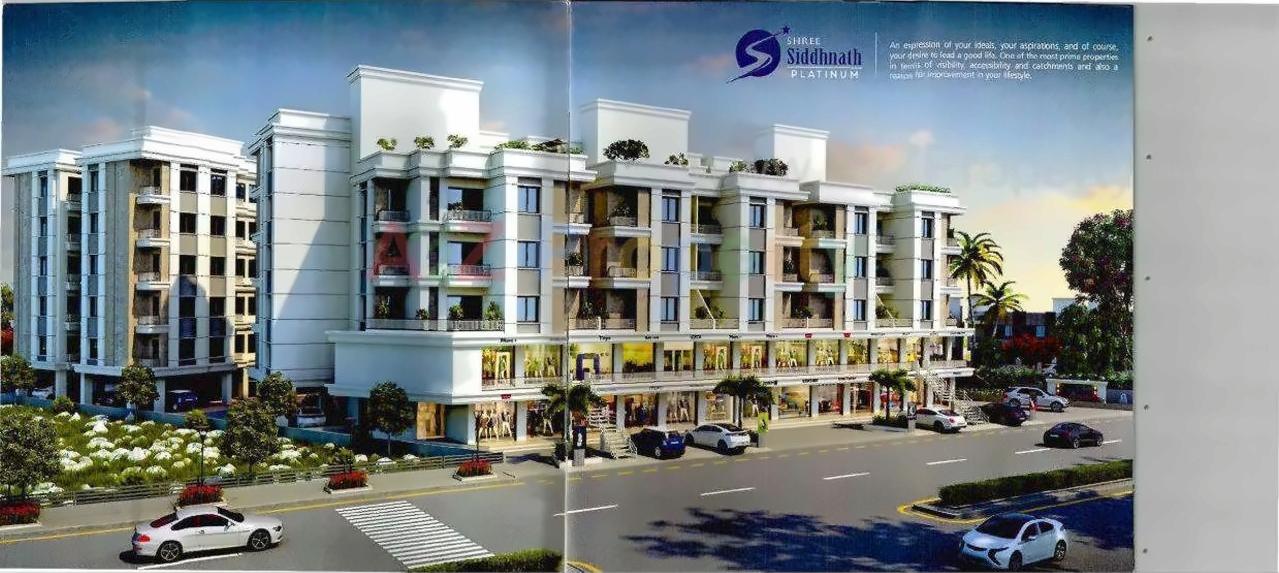 3D Elevation of real estate project Shree Siddhnath Platinum located at Bapod, Vadodara, Gujarat