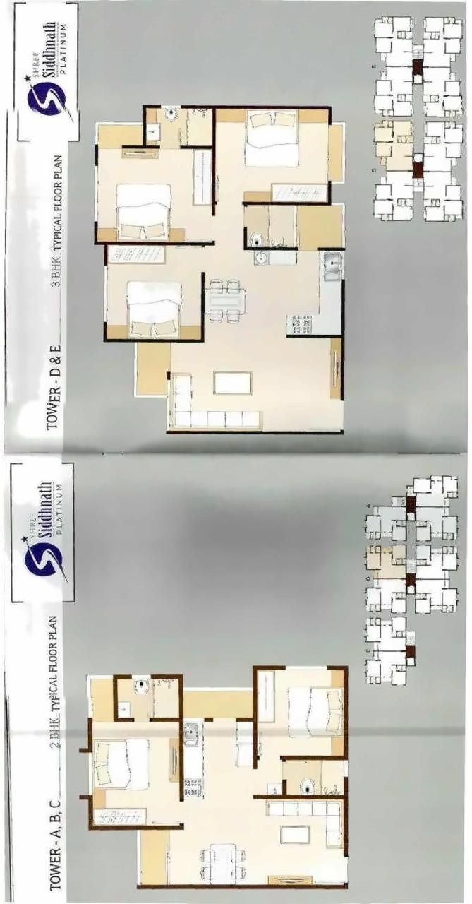 Layout of real estate project Shree Siddhnath Platinum located at Bapod, Vadodara, Gujarat