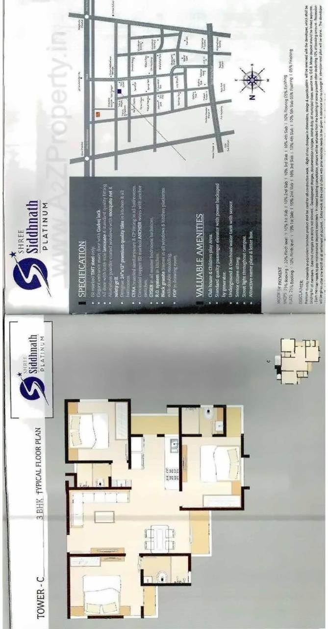 Layout of real estate project Shree Siddhnath Platinum located at Bapod, Vadodara, Gujarat