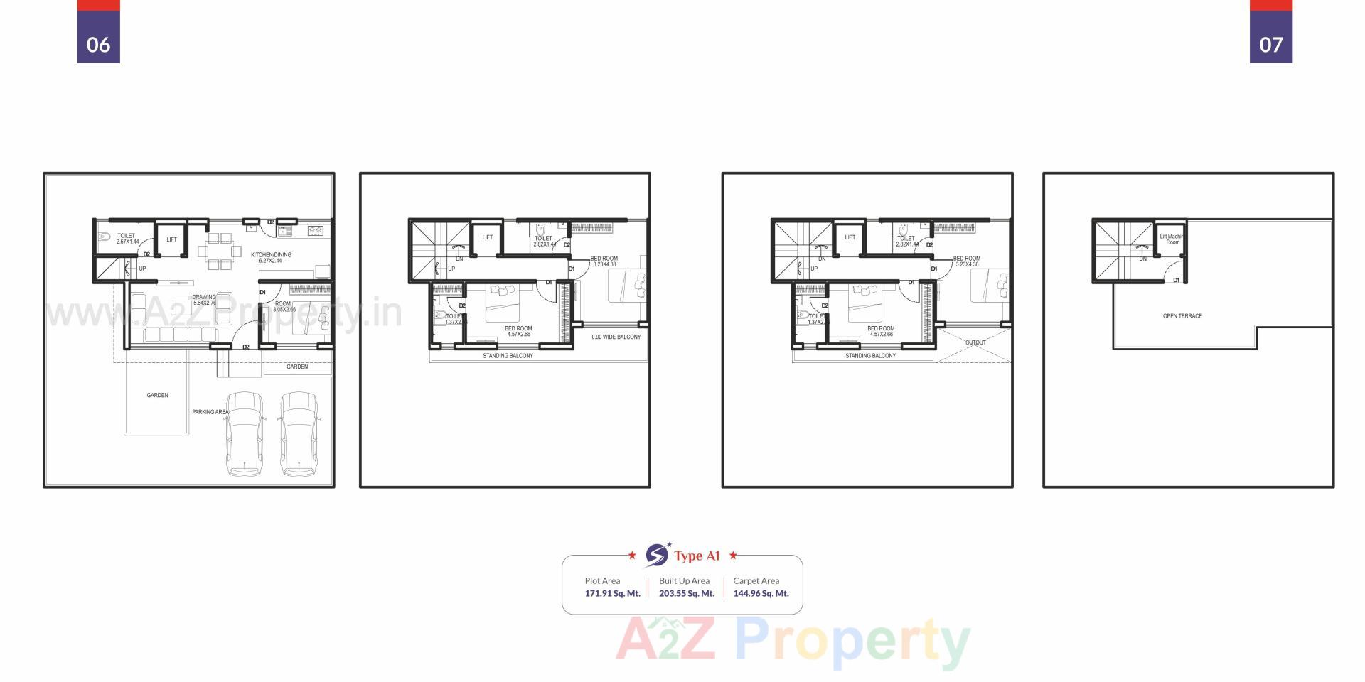 Layout of real estate project Shree Siddhnath Prime Plus located at Kapurai, Vadodara, Gujarat
