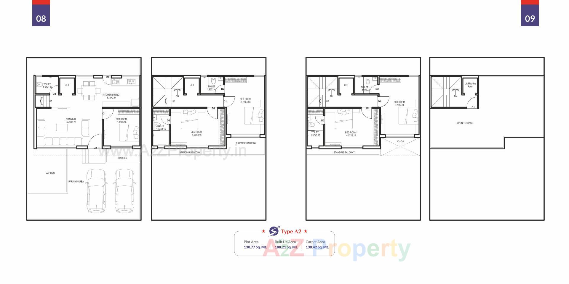 Layout of real estate project Shree Siddhnath Prime Plus located at Kapurai, Vadodara, Gujarat
