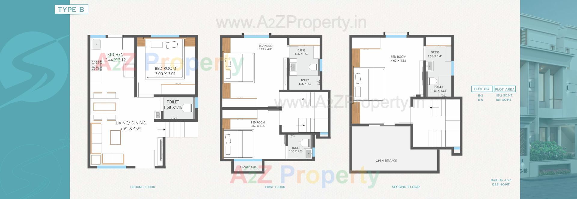 Layout of real estate project Shree Siddhnath Prime located at Ankhol, Vadodara, Gujarat