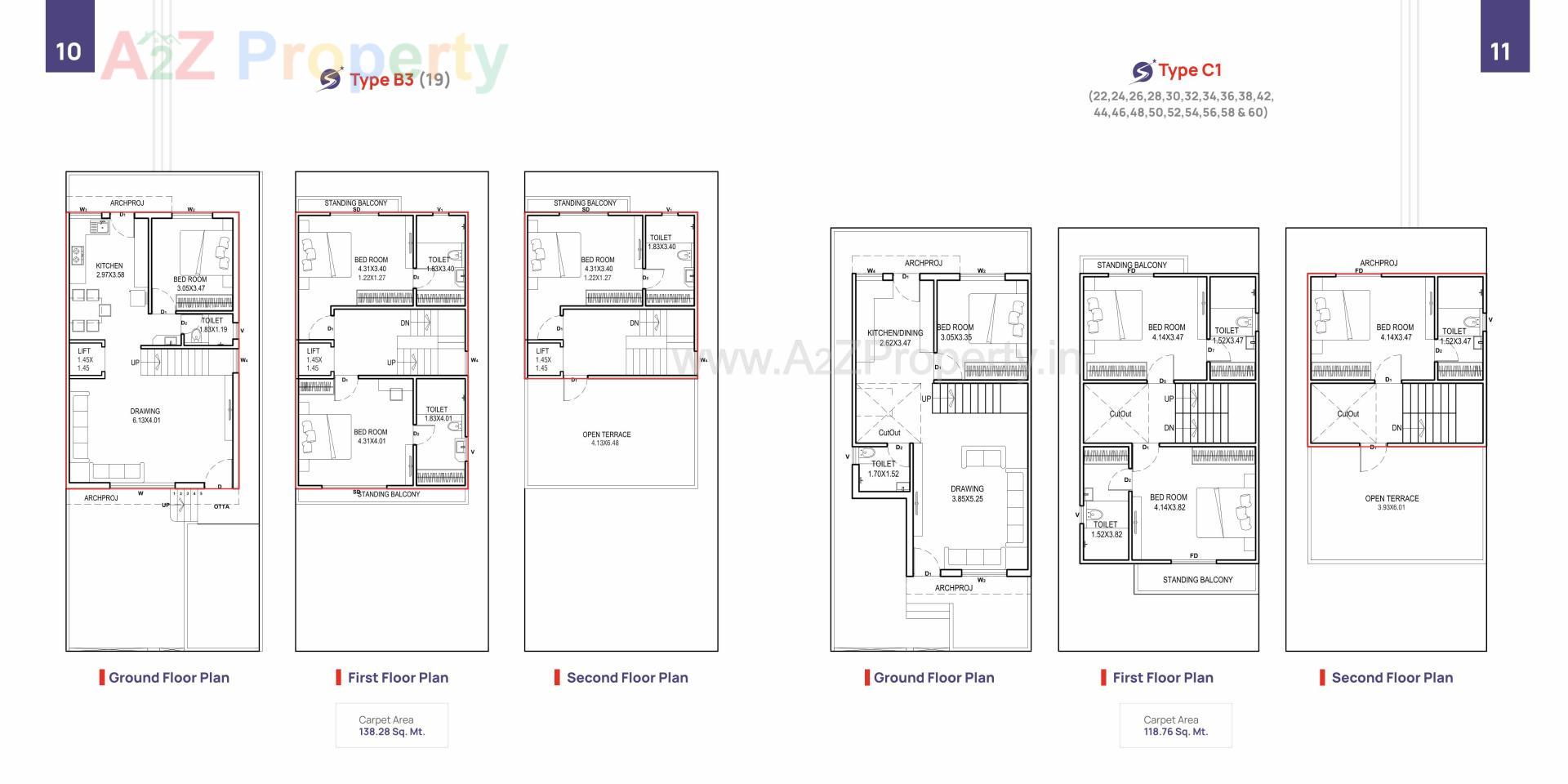 Layout of real estate project Shree Siddhnath Primero located at Tarsali, Vadodara, Gujarat