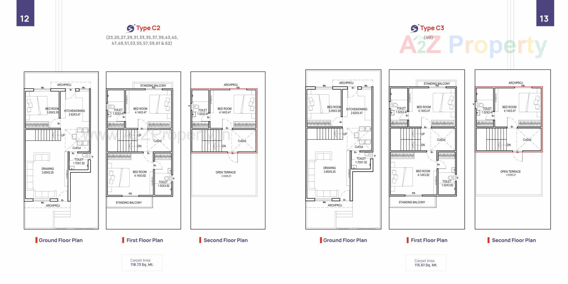 Layout of real estate project Shree Siddhnath Primero located at Tarsali, Vadodara, Gujarat