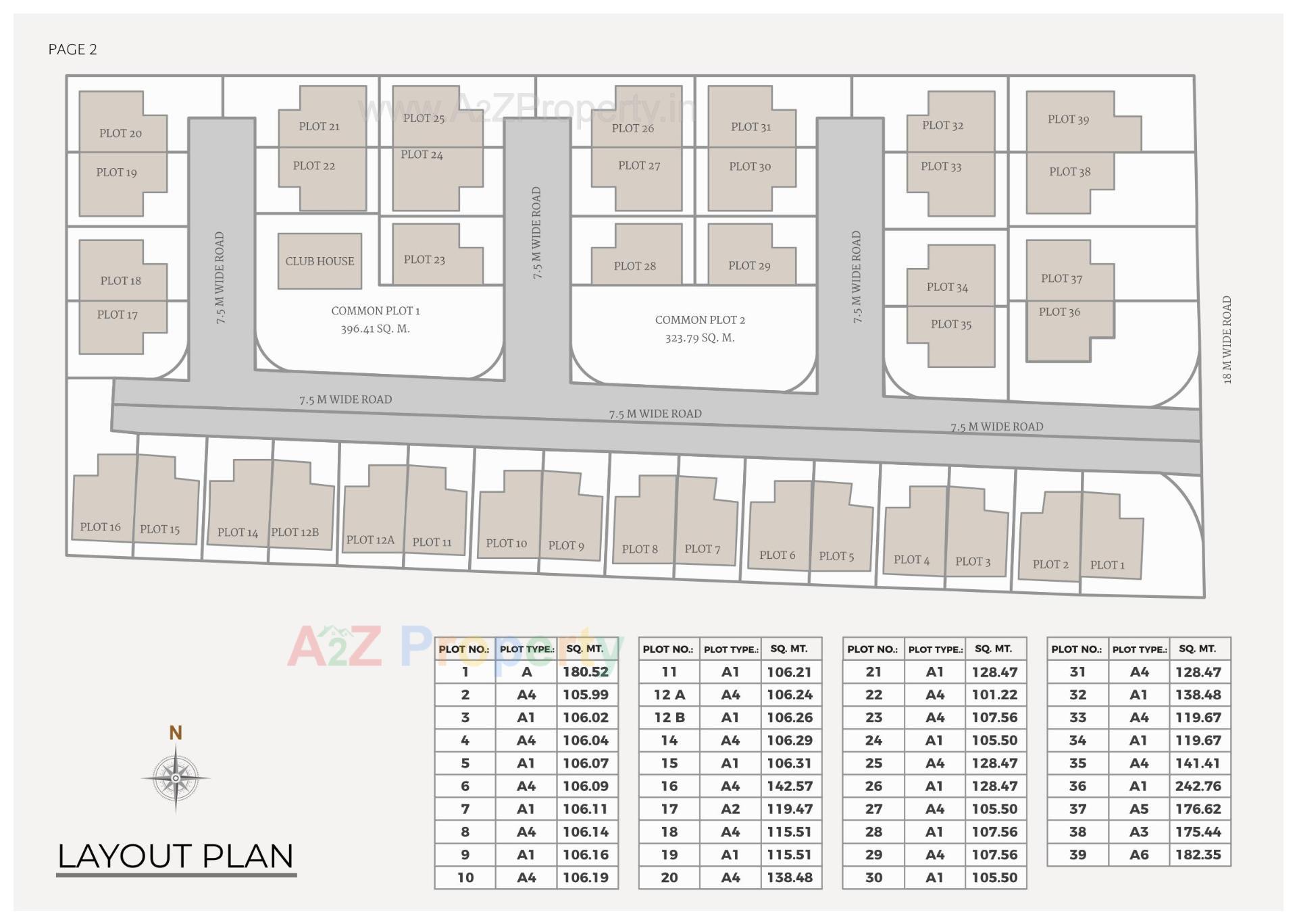 Layout of real estate project Shree Siddhnath Prospero located at Ankhol, Vadodara, Gujarat