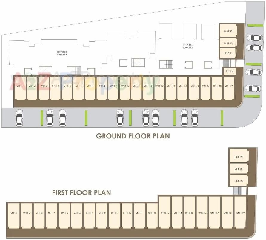 Layout of real estate project Shree Swaminarayan Niketan located at Bapod, Vadodara, Gujarat