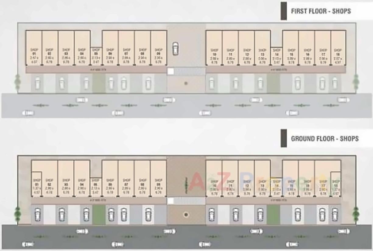 Layout of real estate project Shree Swaminarayan Park located at Bapod, Vadodara, Gujarat