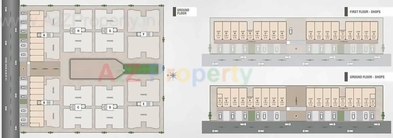 Layout of real estate project Shree Swaminarayan Park located at Bapod, Vadodara, Gujarat