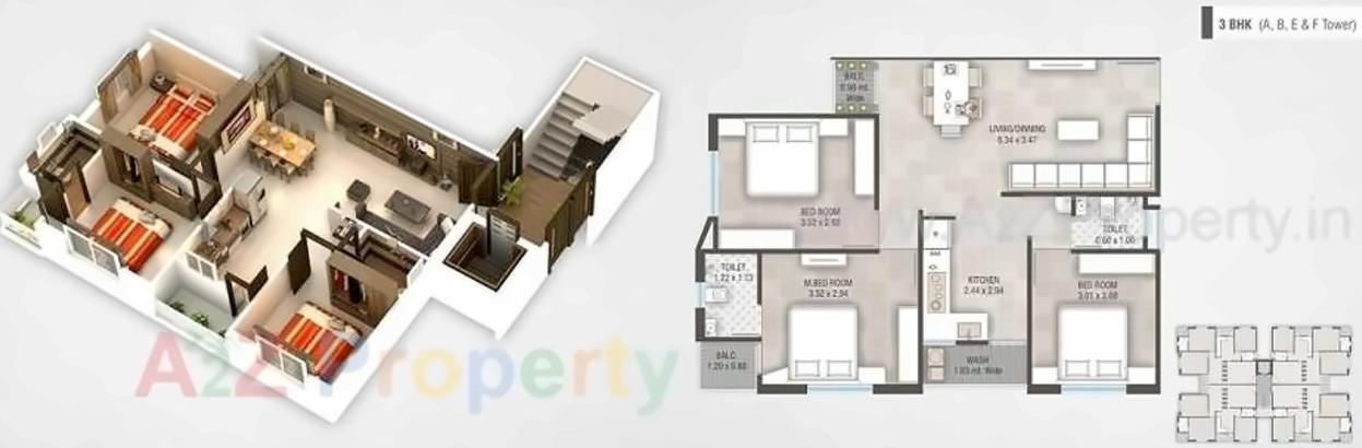 Layout of real estate project Shree Swaminarayan Park located at Bapod, Vadodara, Gujarat