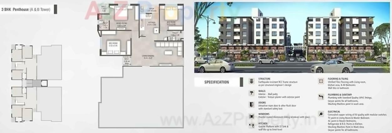 Layout of real estate project Shree Swaminarayan Park located at Bapod, Vadodara, Gujarat