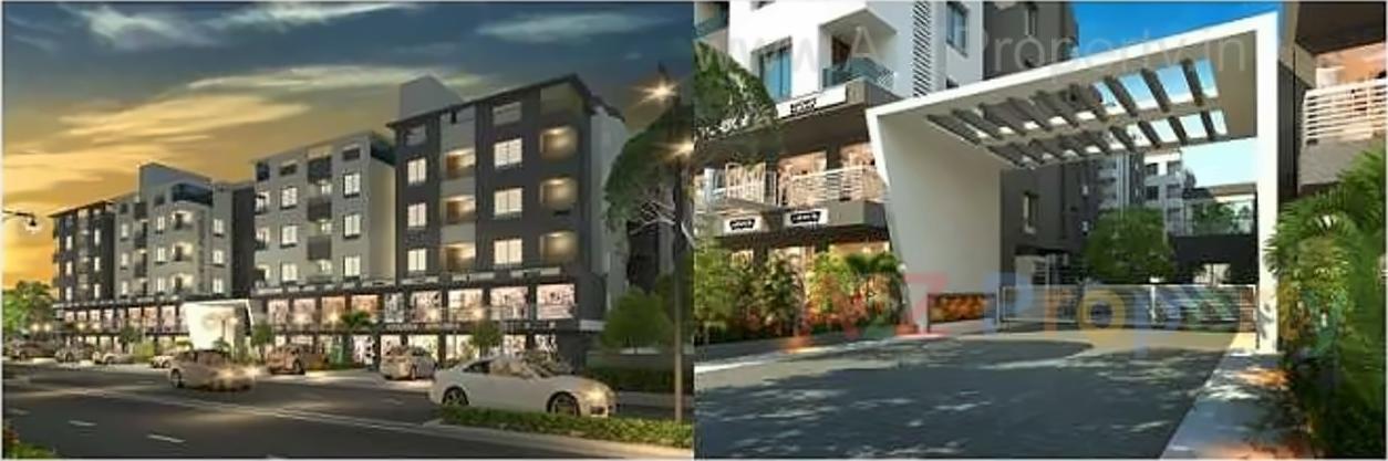 3D Elevation of real estate project Shree Swaminarayan Park located at Bapod, Vadodara, Gujarat