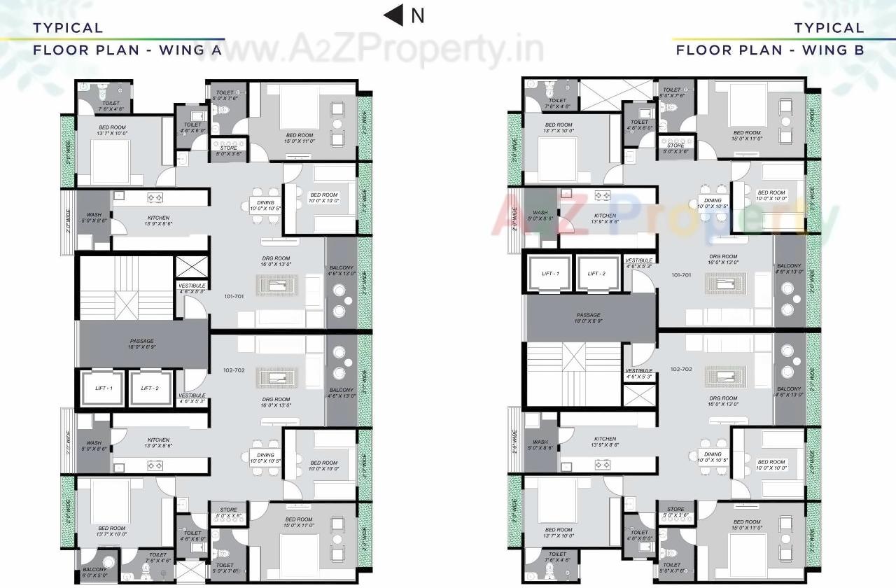 Layout of real estate project Shree Two located at Bhayli, Vadodara, Gujarat