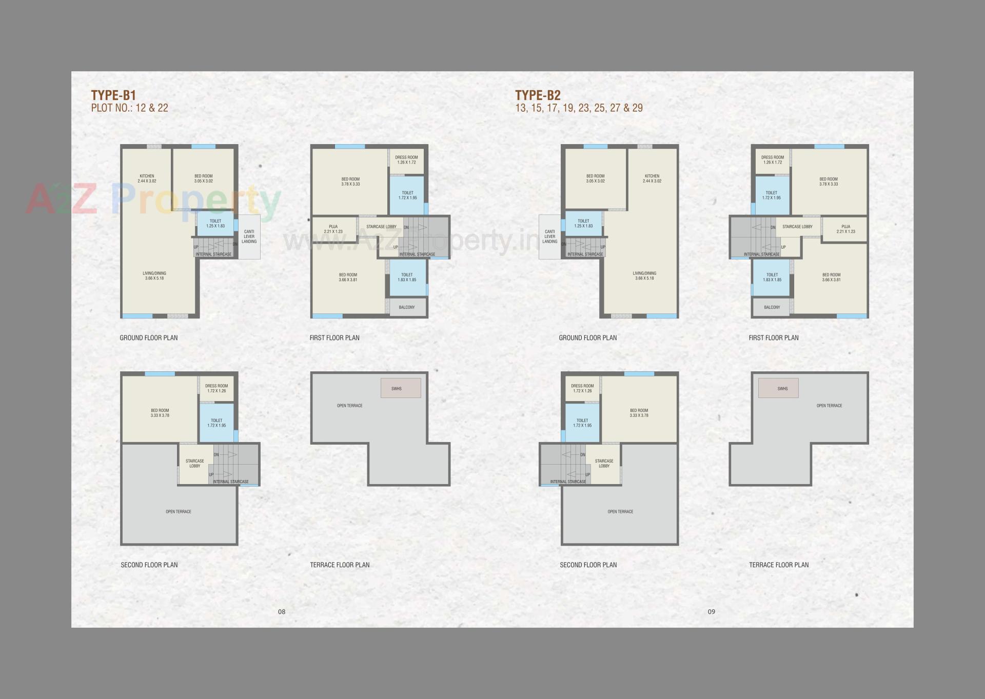 Layout of real estate project Shree Vinayak Residency located at Vadodara, Vadodara, Gujarat