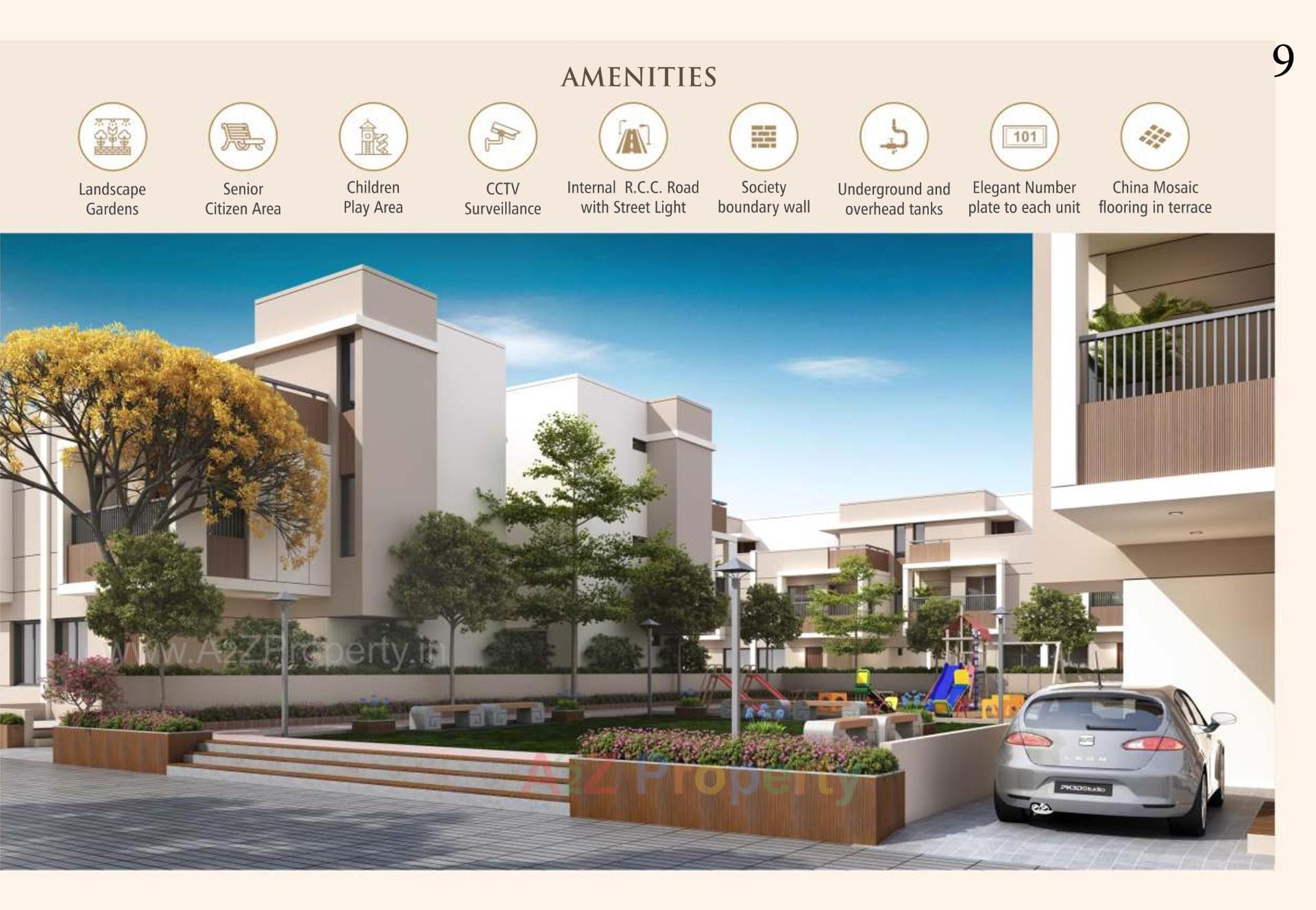 3D Elevation of real estate project Shree Vinayak Residency located at Makarpura, Vadodara, Gujarat