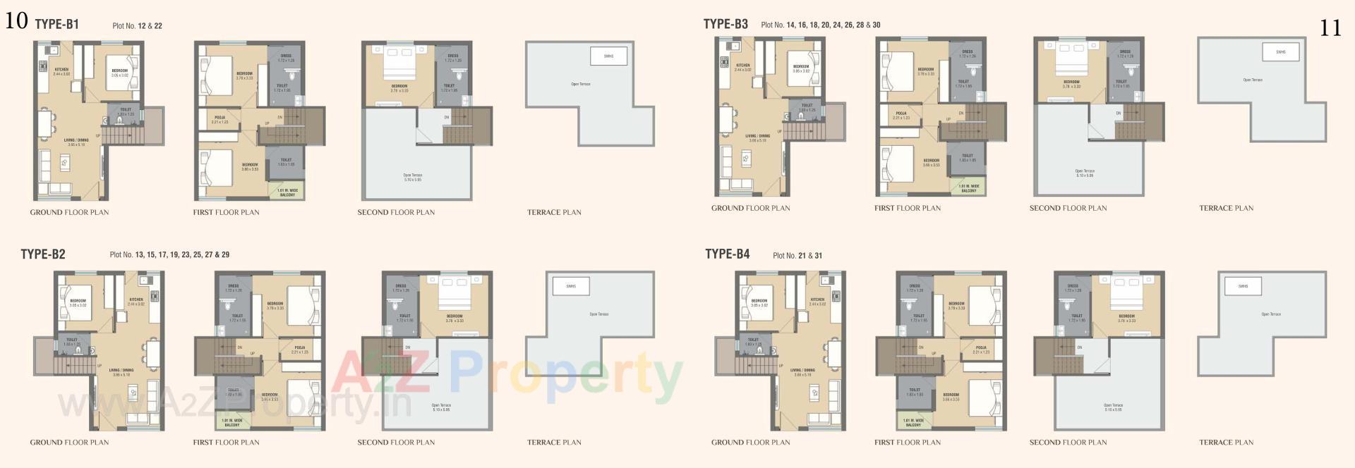 Layout of real estate project Shree Vinayak Residency located at Makarpura, Vadodara, Gujarat