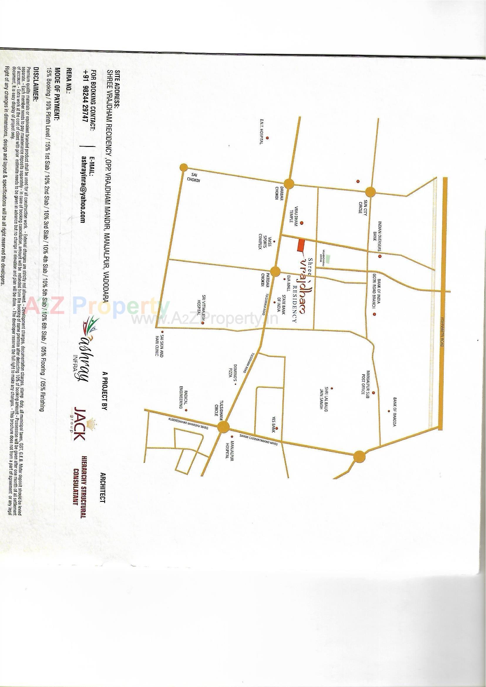  of real estate project Shree Vrajdham Residency located at Manjalpur, Vadodara, Gujarat