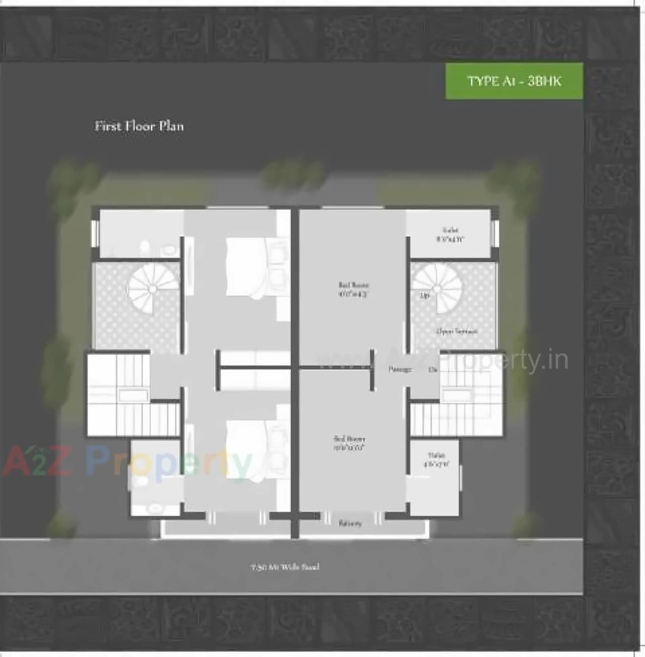 Layout of real estate project Shreeji Aangan located at Tarsali, Vadodara, Gujarat