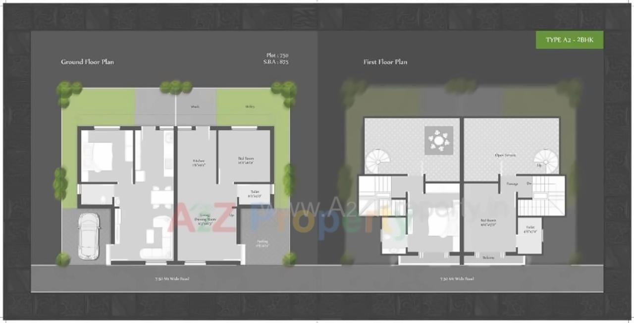 Layout of real estate project Shreeji Aangan located at Tarsali, Vadodara, Gujarat