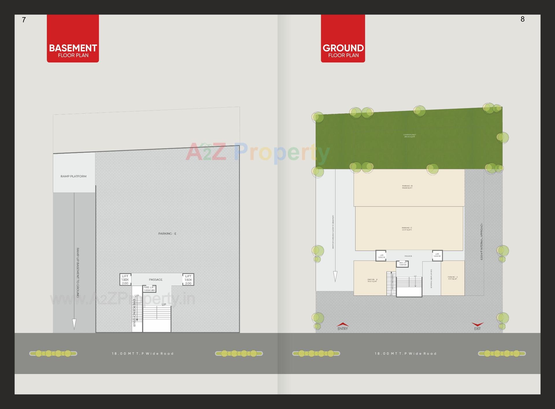 Layout of real estate project Shreeji Avenue located at Chhani, Vadodara, Gujarat