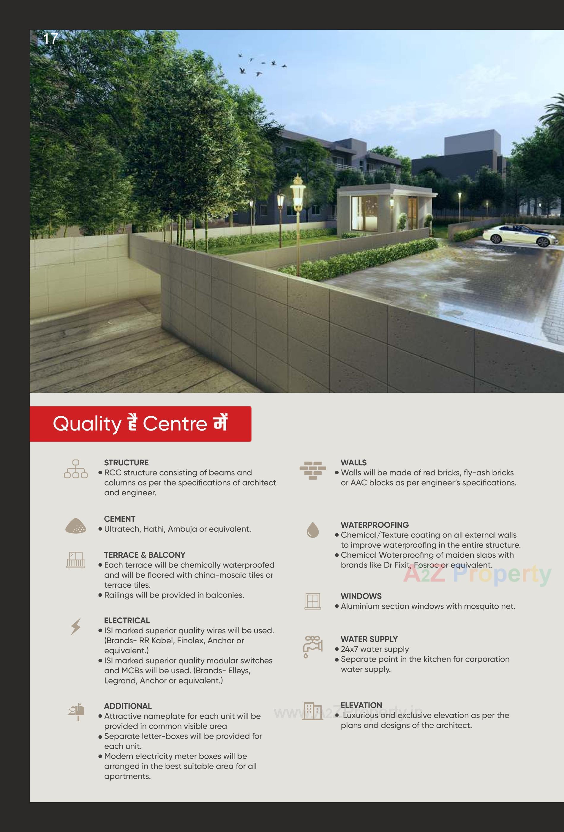 3D Elevation of real estate project Shreeji Avenue located at Chhani, Vadodara, Gujarat