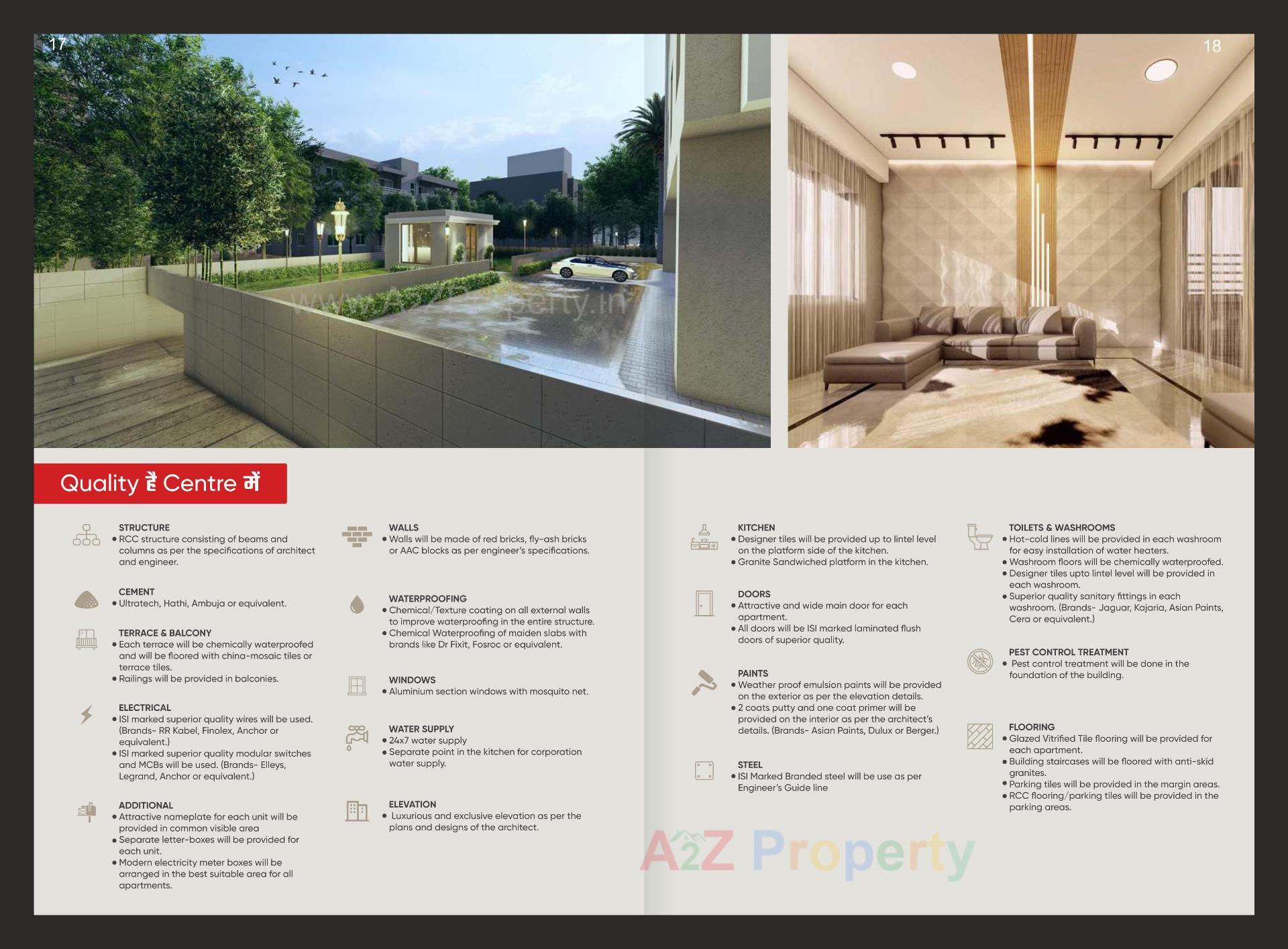 3D Elevation of real estate project Shreeji Avenue located at Chhani, Vadodara, Gujarat