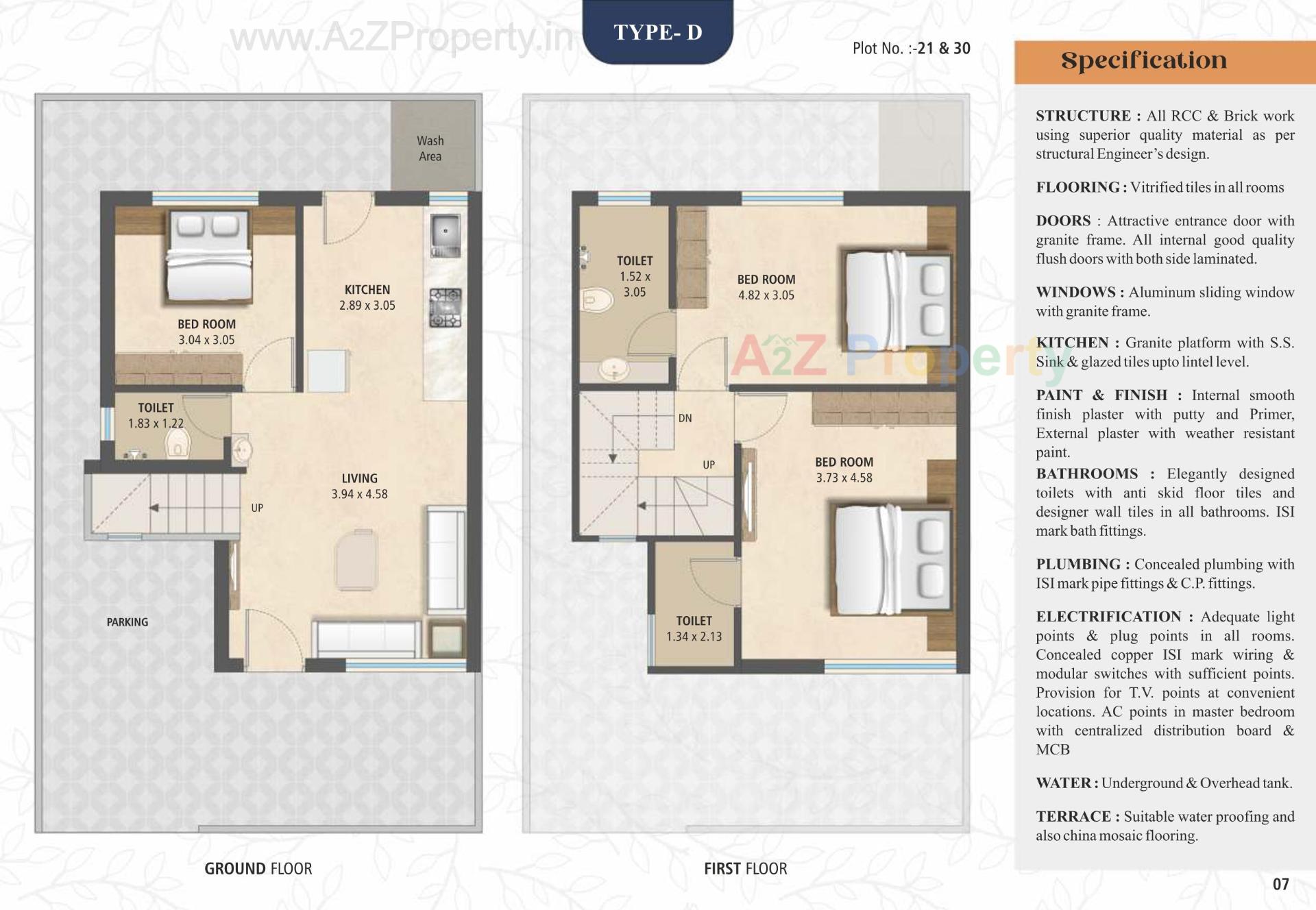 Layout of real estate project Shreeji Duplex located at Karjan, Vadodara, Gujarat