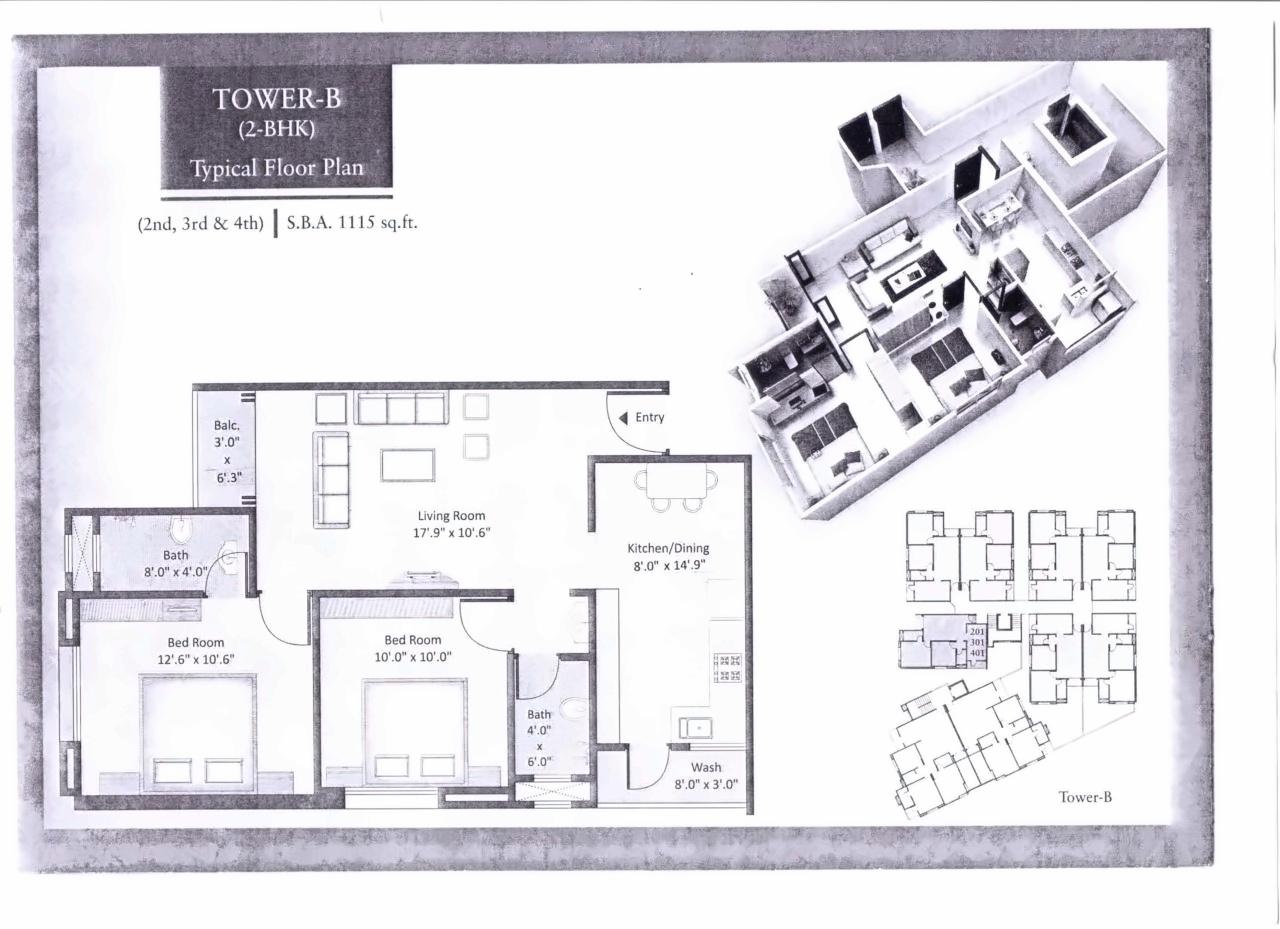 Layout of real estate project Shreeji Landmark located at Sayajipura, Vadodara, Gujarat