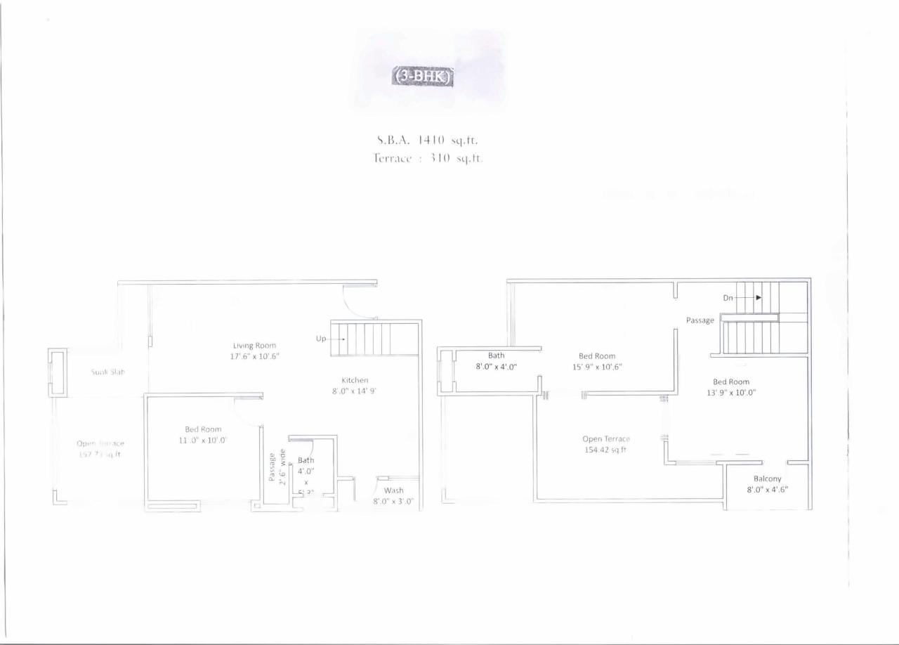 Layout of real estate project Shreeji Landmark located at Sayajipura, Vadodara, Gujarat