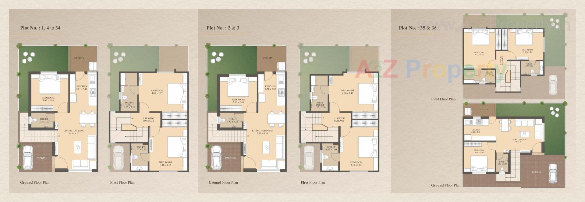 Layout of real estate project Shreeji Residency located at Tarsali, Vadodara, Gujarat