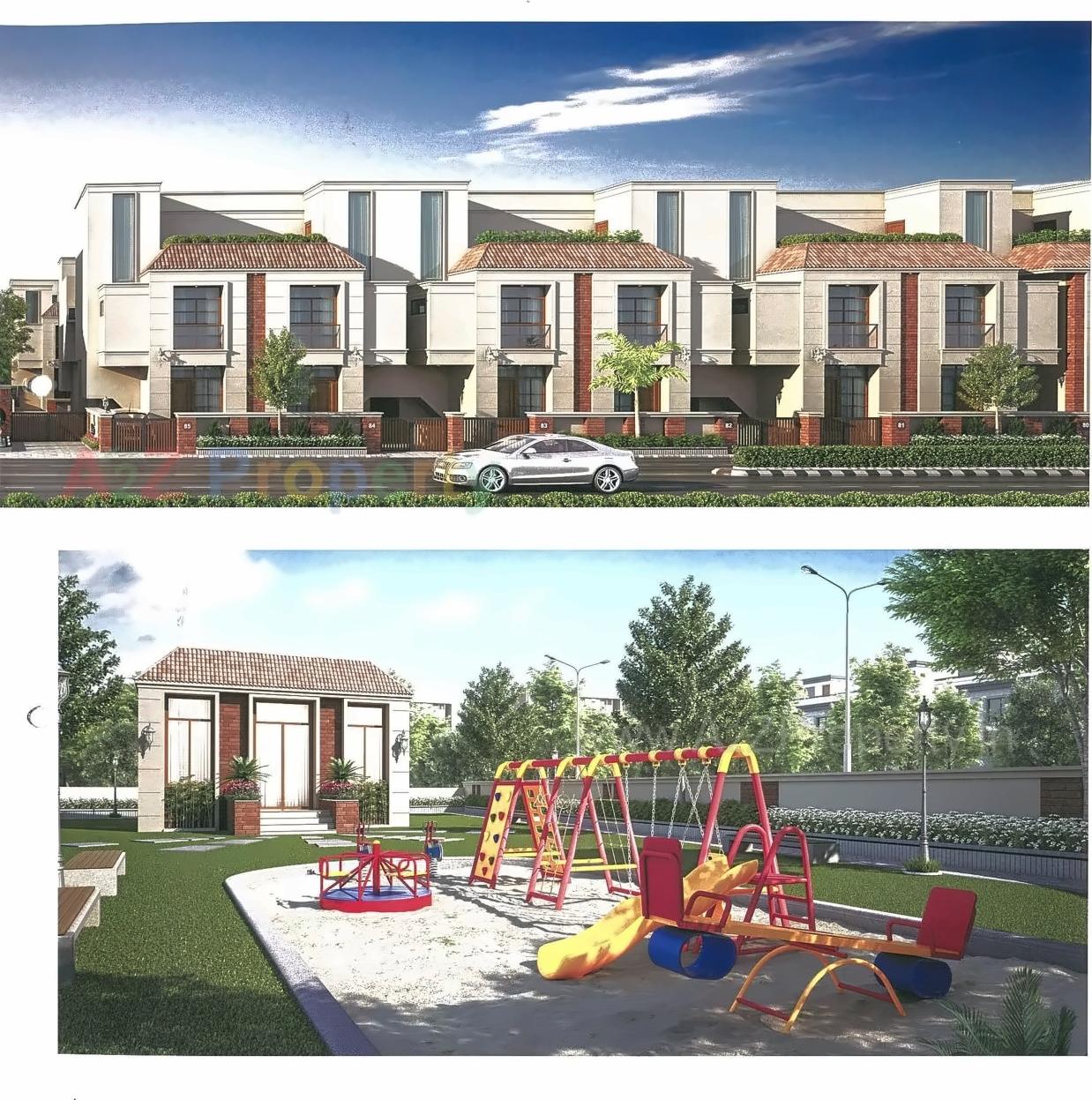 3D Elevation of real estate project Shreeji Serenity located at Sevasi, Vadodara, Gujarat