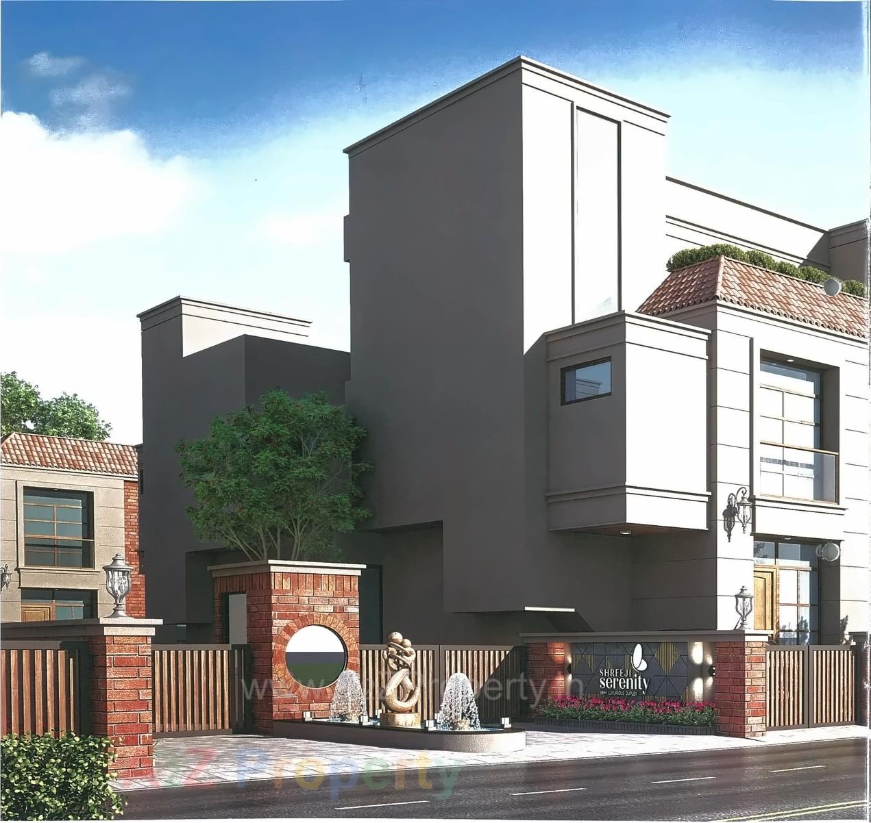 3D Elevation of real estate project Shreeji Serenity located at Sevasi, Vadodara, Gujarat