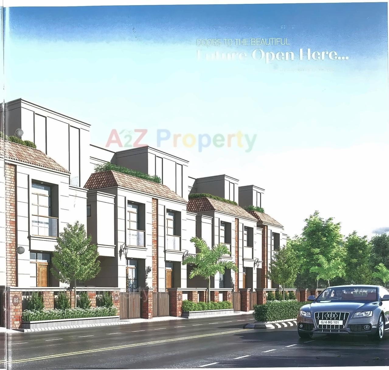 3D Elevation of real estate project Shreeji Serenity located at Sevasi, Vadodara, Gujarat