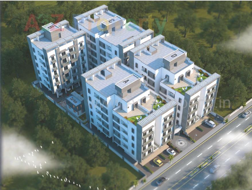 3D Elevation of real estate project Shreeji Sharnam located at Nizampura, Vadodara, Gujarat