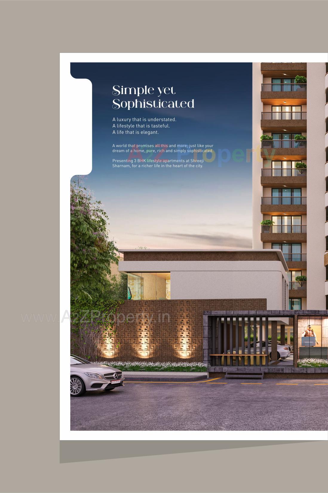 3D Elevation of real estate project Shreeji Sharnam located at Sama, Vadodara, Gujarat