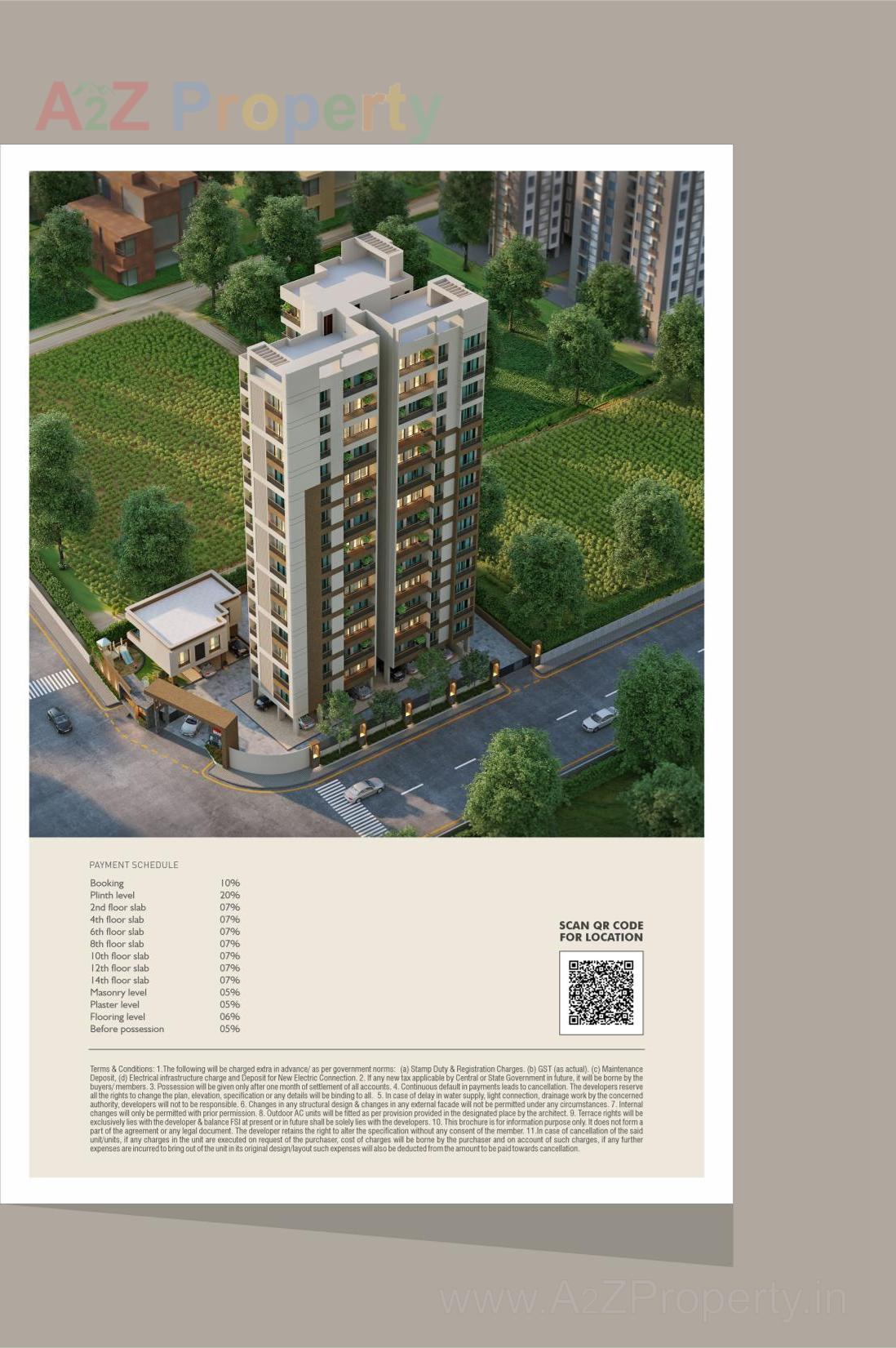 3D Elevation of real estate project Shreeji Sharnam located at Sama, Vadodara, Gujarat