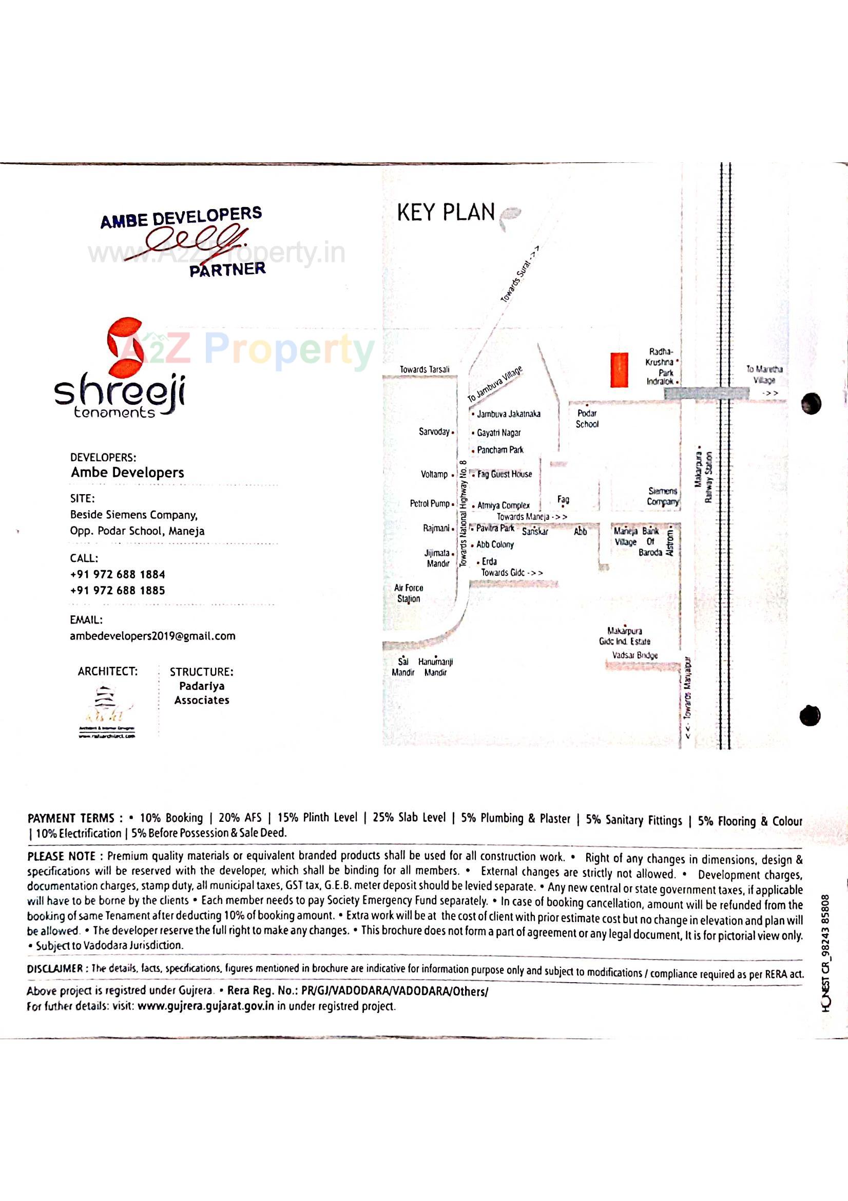  of real estate project Shreeji Tenaments located at Maneja, Vadodara, Gujarat