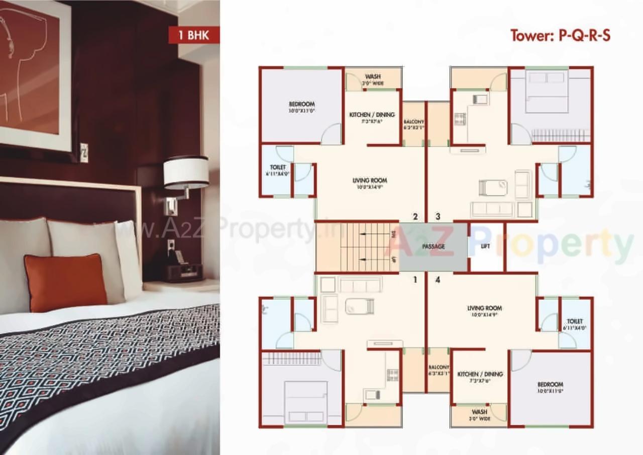 Layout of real estate project Shreeji Vandan located at Sevasi, Vadodara, Gujarat