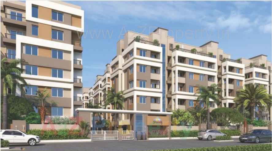 3D Elevation of real estate project Shreeji Vandan located at Sevasi, Vadodara, Gujarat