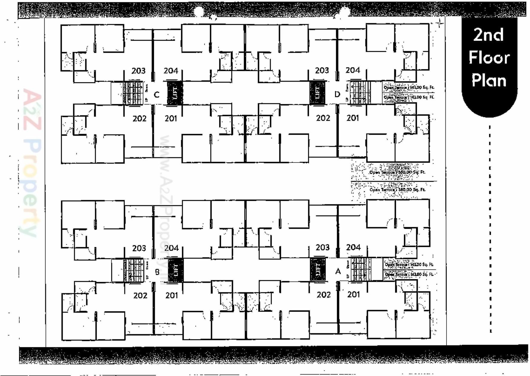 Layout of real estate project Shreeji Vatika located at Bhayli, Vadodara, Gujarat