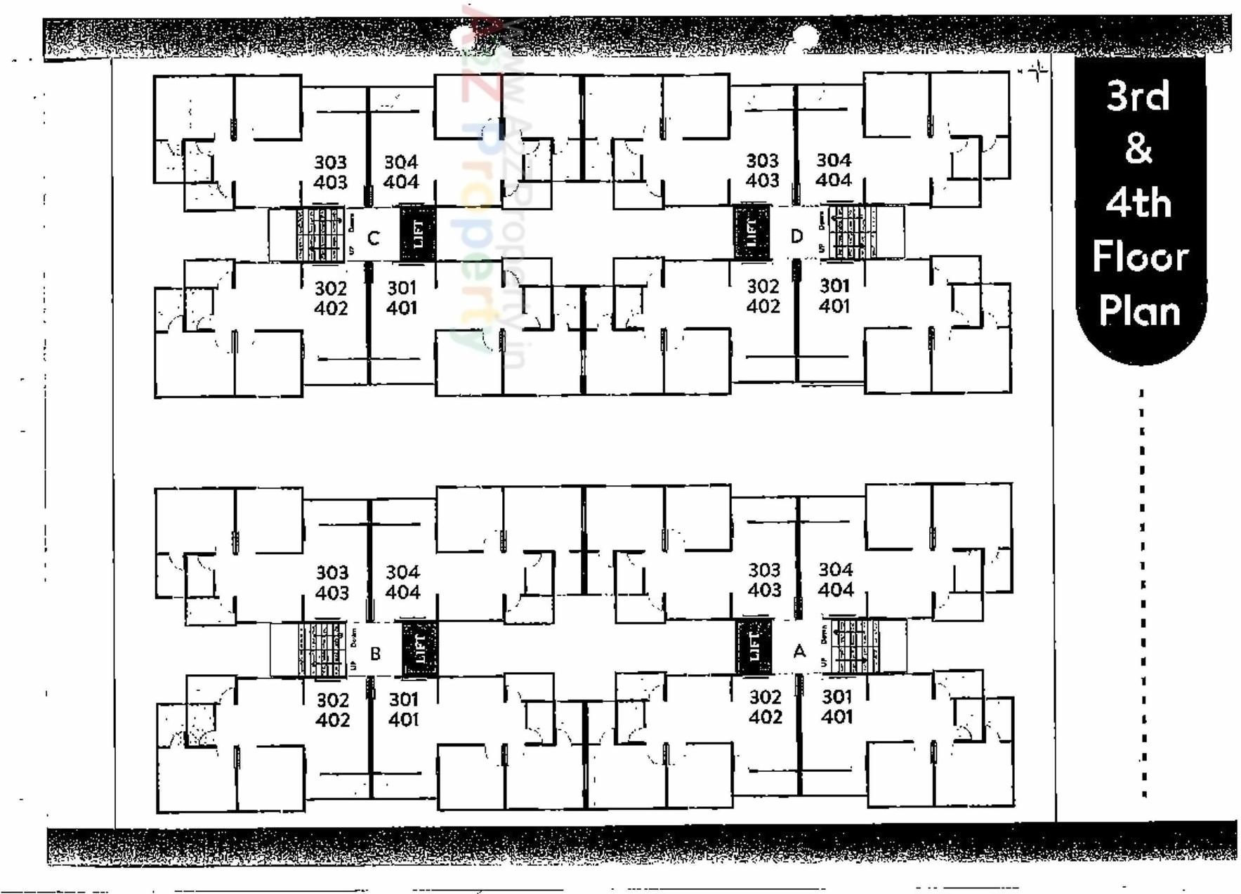 Layout of real estate project Shreeji Vatika located at Bhayli, Vadodara, Gujarat