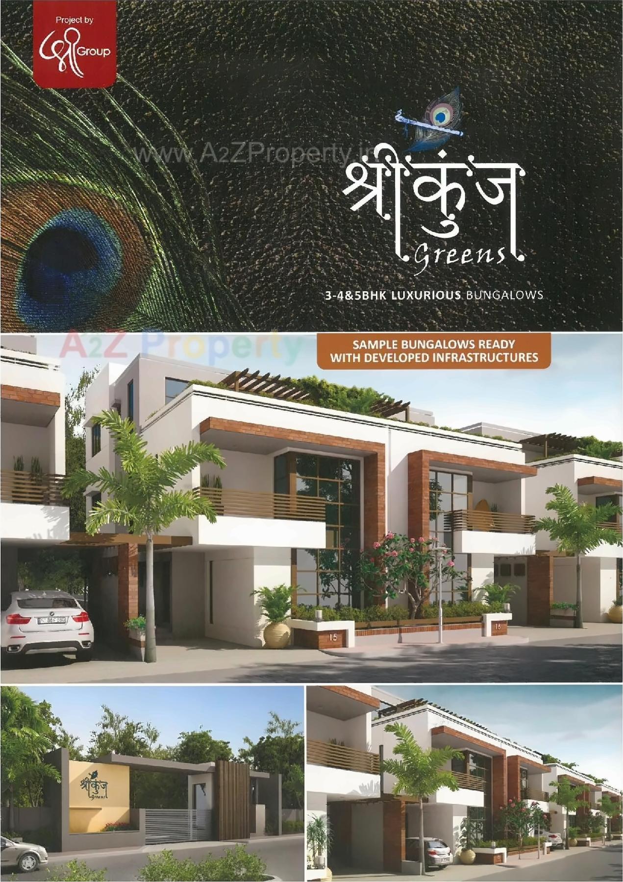 3D Elevation of real estate project Shreekunj Greens located at Gotri, Vadodara, Gujarat